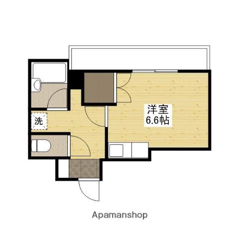 ライネスハイム(ワンルーム/2階)の間取り写真