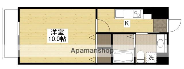 ウイング金屋町ステーションサイド(1K/7階)の間取り写真