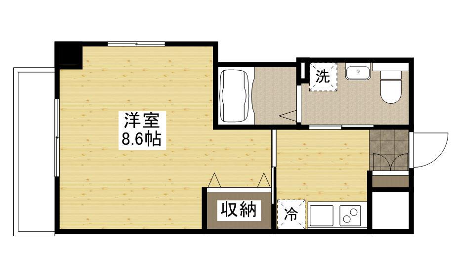 サンライズ昭和(1K/9階)の間取り写真