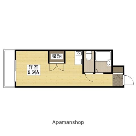 サンロード(ワンルーム/3階)の間取り写真