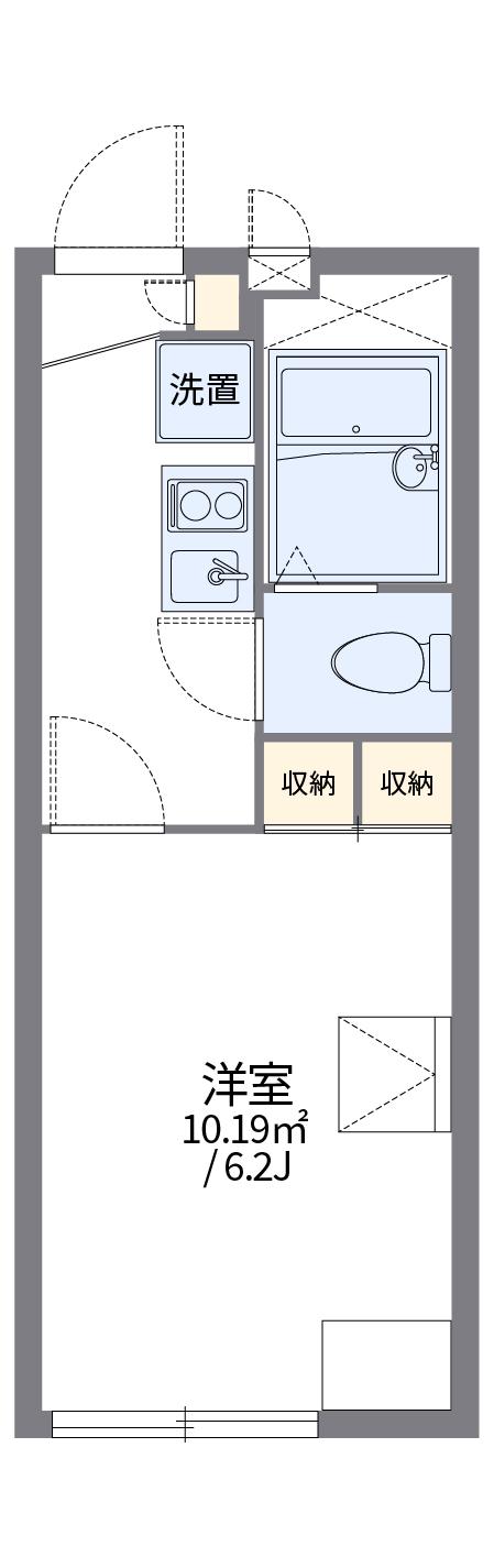 レオパレスリバーサイド(1K/2階)の間取り写真