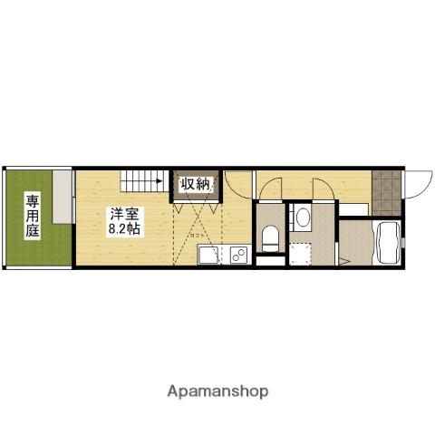 アメニティ庚午(ワンルーム/1階)の間取り写真