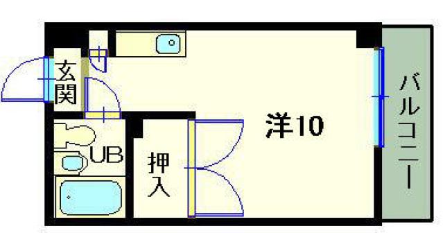 ABCマンション(ワンルーム/3階)の間取り写真