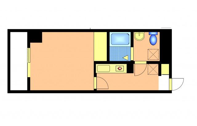 LA SHANTI 本川 (1K/6階)の間取り写真