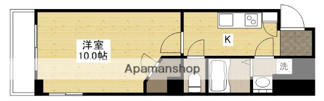 SA05(1K/8階)の間取り写真
