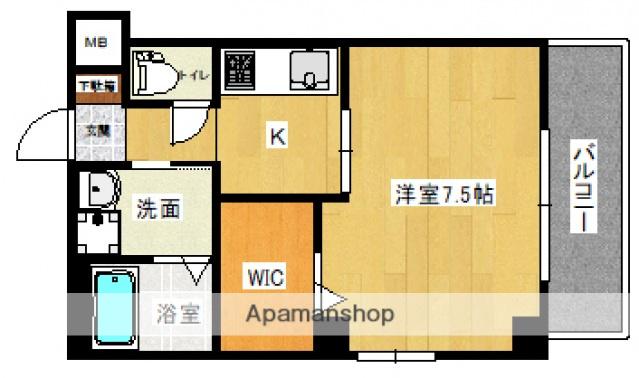 LE DOME東蟹屋(1K/3階)の間取り写真