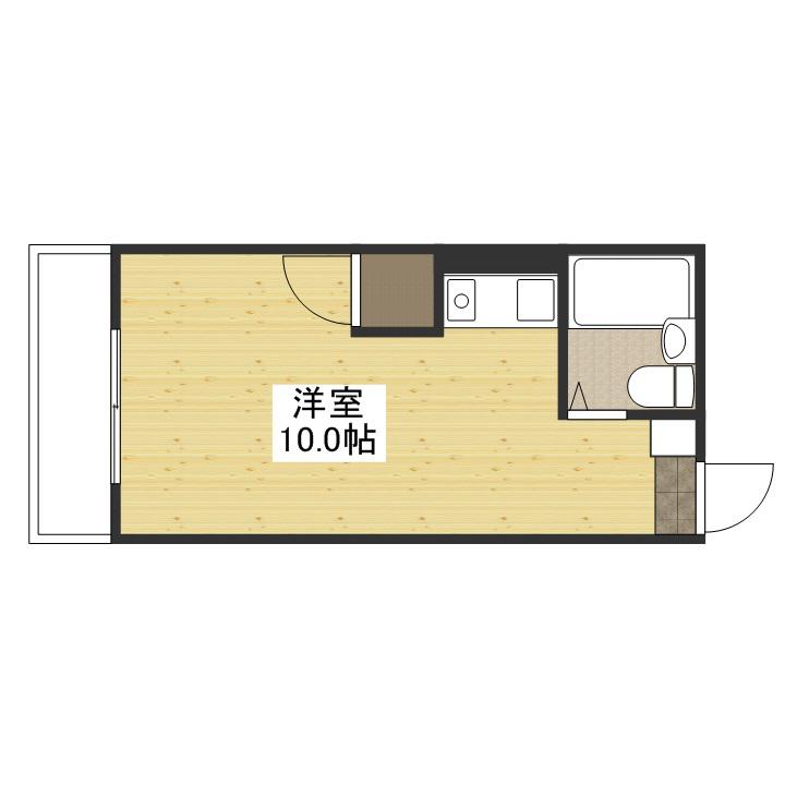 グリーンハイツ草津Ⅱ(ワンルーム/4階)の間取り写真