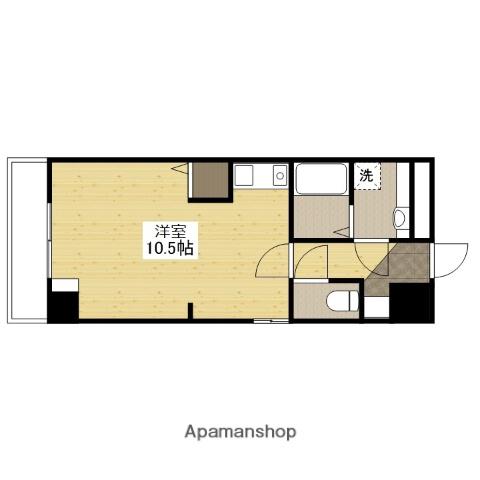 クライスタウ(ワンルーム/3階)の間取り写真