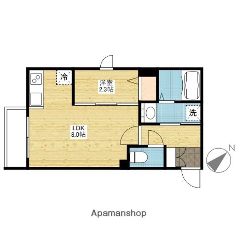 月光南観音六番館(1LDK/3階)の間取り写真