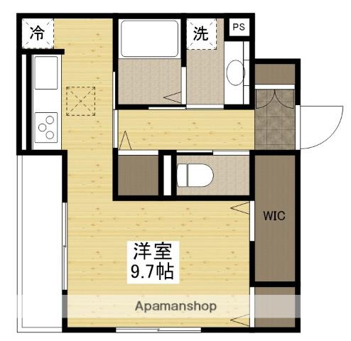 サンマルクW(ワンルーム/1階)の間取り写真