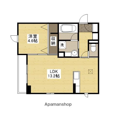 シャトルコート(1LDK/3階)の間取り写真