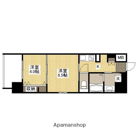 LE CONFORT(2K/4階)の間取り写真