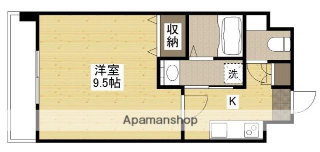 エイトバレー大手町パークレジデンス(1K/12階)の間取り写真