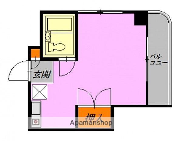 新井ビル(ワンルーム/5階)の間取り写真