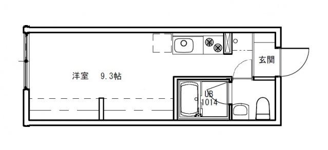 ルシェルメゾン牛田早稲田(ワンルーム/2階)の間取り写真