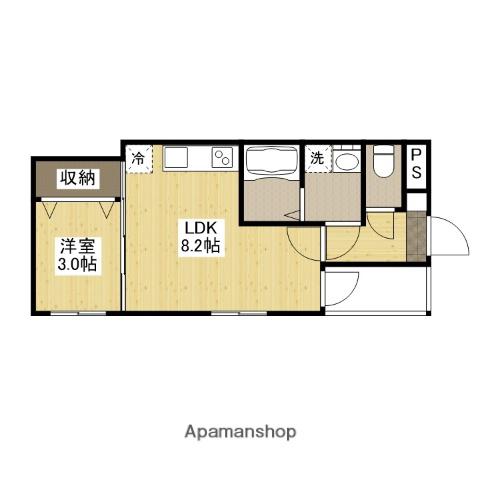 MOVE楽々園イースト(1LDK/2階)の間取り写真