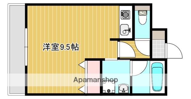 MBレジデンス(ワンルーム/4階)の間取り写真