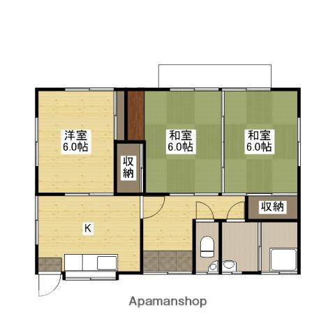 アストラムライン 祇園新橋北駅 徒歩5分 1階建 築55年(3K)の間取り写真