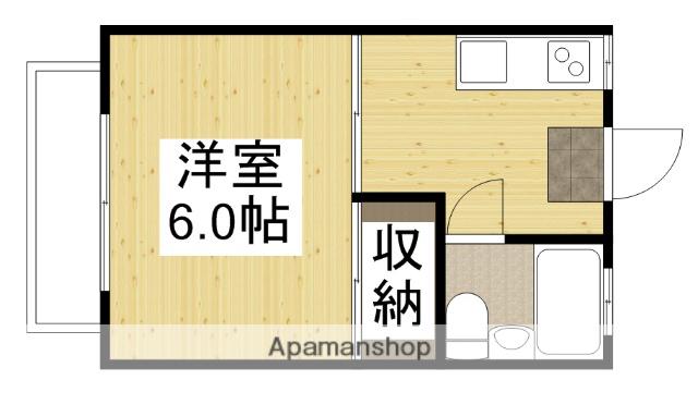 アレイ牛田(1K/1階)の間取り写真