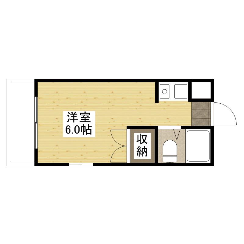 エムケー千田(ワンルーム/3階)の間取り写真