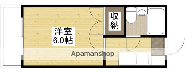 アルタイル東雲(1K/1階)の間取り写真