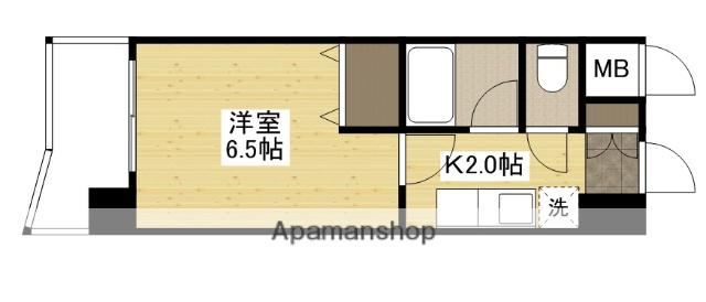 プライム出島(1K/6階)の間取り写真