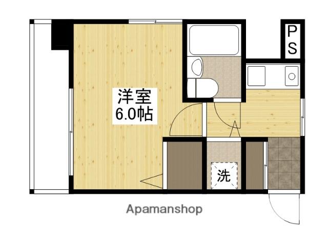 ダイアパレス平和通(1K/3階)の間取り写真