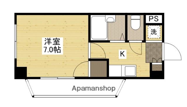 エスペランサミト(1K/2階)の間取り写真
