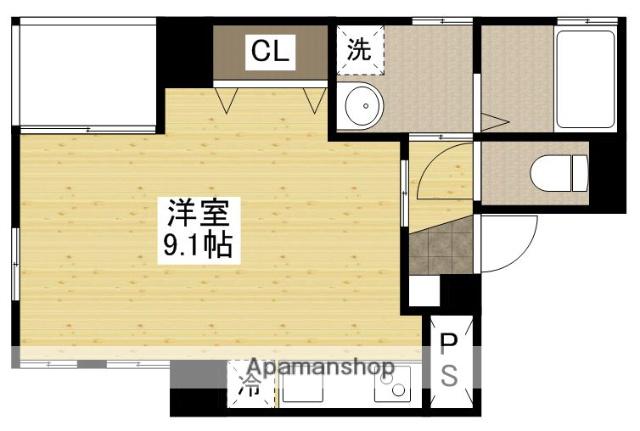 リバーコート住吉町(ワンルーム/4階)の間取り写真