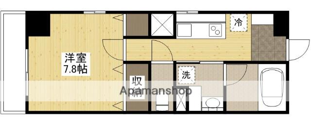 LUCENT石﨑(1K/3階)の間取り写真