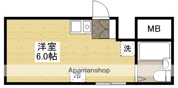 シャルム舟入Ⅰ(ワンルーム/3階)の間取り写真