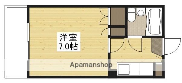 第3松岡ビル(1K/5階)の間取り写真
