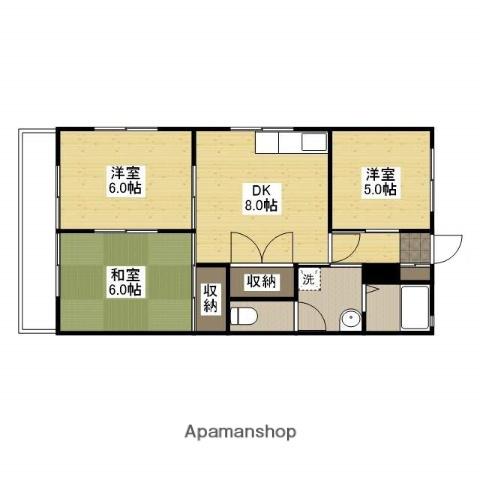 ソフィアコート古江西町(3DK/1階)の間取り写真