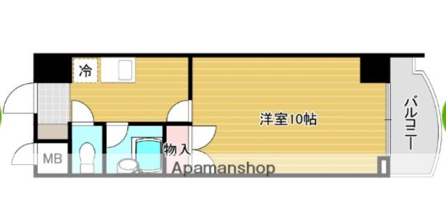 サンビレッジ段原(1K/2階)の間取り写真