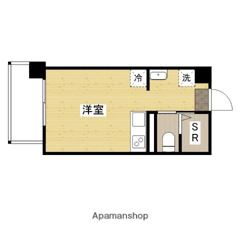 KENSEI9(ワンルーム/4階)の間取り写真