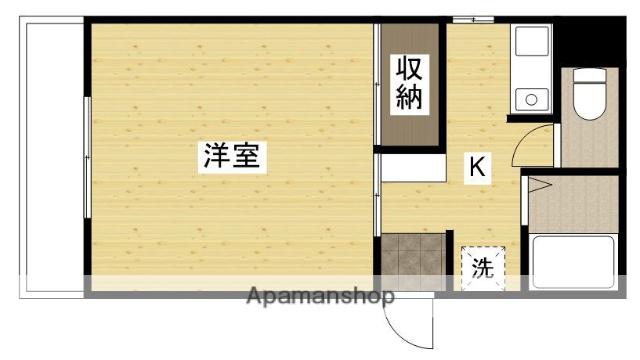 ラクープABE(1K/5階)の間取り写真