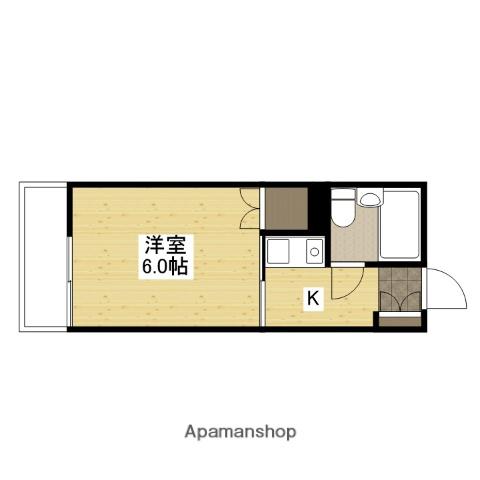 JSビル長束(1K/4階)の間取り写真