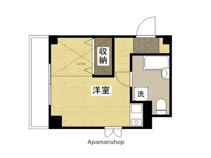フローラル三篠(ワンルーム/4階)の間取り写真
