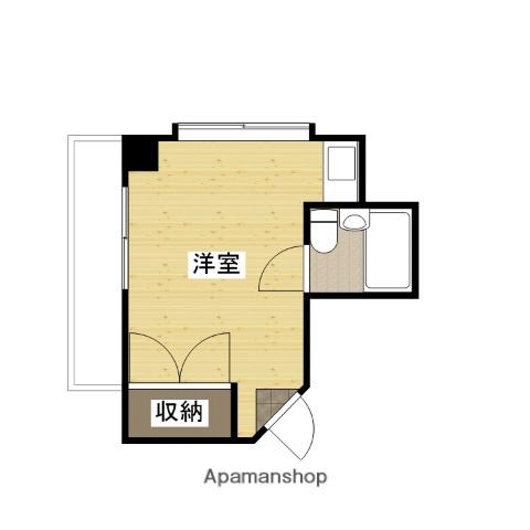 宮田ビル(ワンルーム/3階)の間取り写真