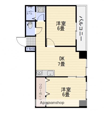 第2今井ビル(2DK/2階)の間取り写真