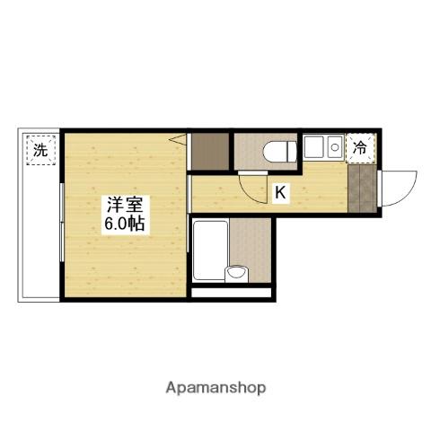天一ビル(1K/3階)の間取り写真