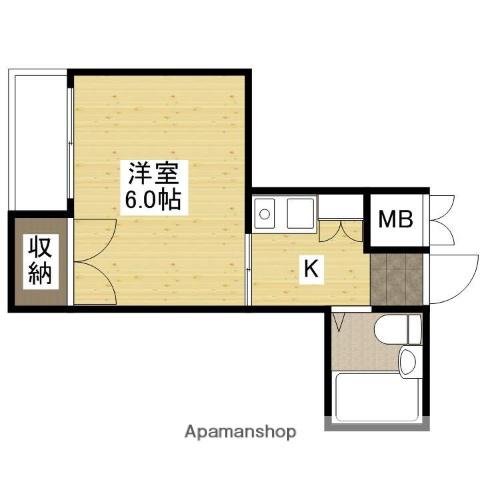 キャッツアイ本川(1K/5階)の間取り写真