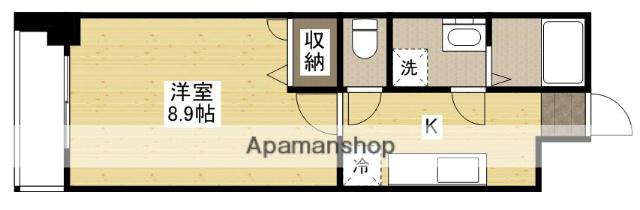 デルタ幟町(1K/11階)の間取り写真