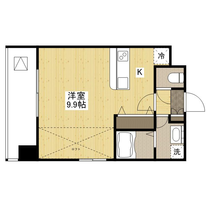 GRANXIA井口(ワンルーム/8階)の間取り写真