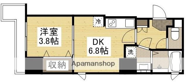 KATAYAMABLDG25(1DK/4階)の間取り写真