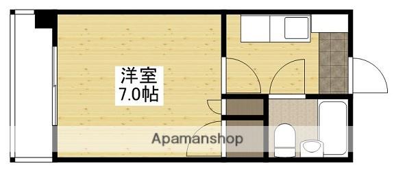 山本ビル(1K/4階)の間取り写真