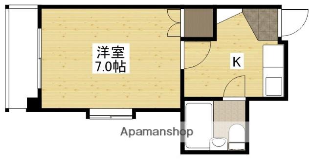山本ビル(1K/4階)の間取り写真