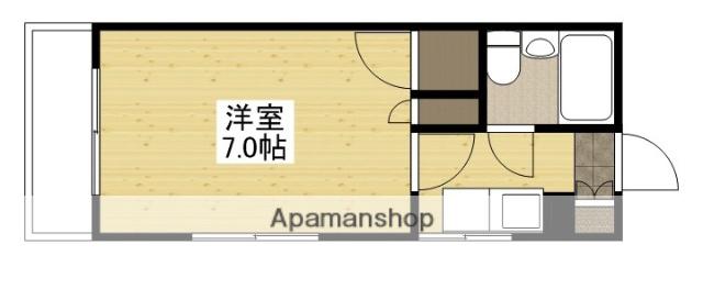 山本ビル(1K/3階)の間取り写真
