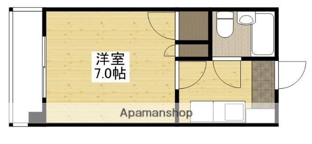 山本ビル(1K/2階)の間取り写真