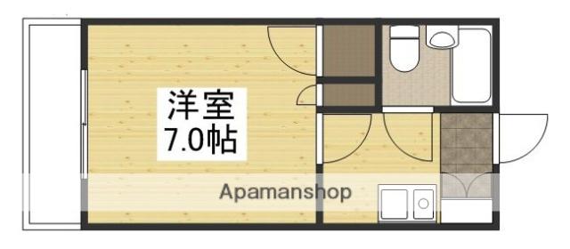 山本ビル(1K/4階)の間取り写真